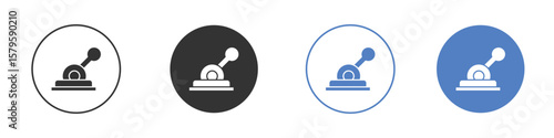 Lever icon concept. solid style icon designs for website, app, UI.