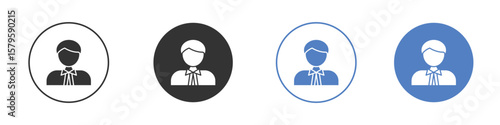 Lawyer icon concept. solid style icon designs for website, app, UI.