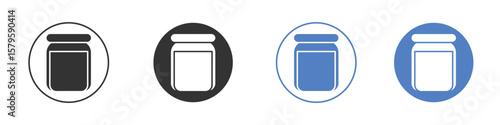 Jar icon concept. solid style icon designs for website, app, UI.
