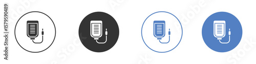 Intravenous icon concept. solid style icon designs for website, app, UI.