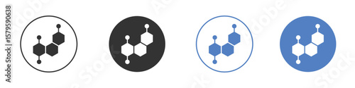Hormones icon concept. solid style icon designs for website, app, UI.