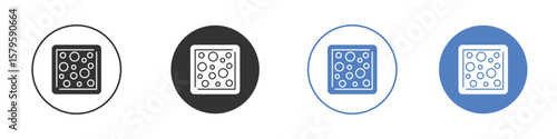 Heat Map icon concept. solid style icon designs for website, app, UI.