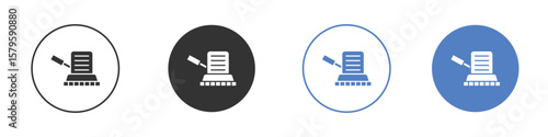 Floor sanding machine icon concept. solid style icon designs for website, app, UI.