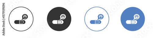 Dog microchip icon concept. solid style icon designs for website, app, UI.