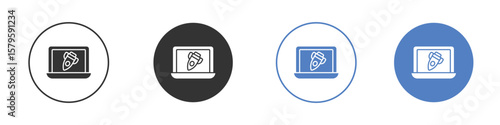 DOS icon concept. solid style icon designs for website, app, UI.