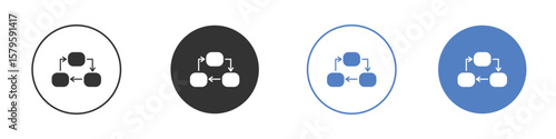 Coordinate icon concept. solid style icon designs for website, app, UI.