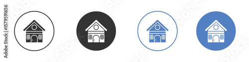 Chalet icon concept. solid style icon designs for website, app, UI.