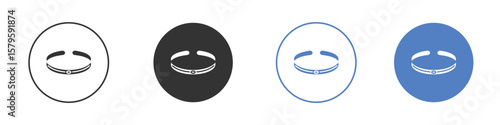 Bracelet icon concept. solid style icon designs for website, app, UI.