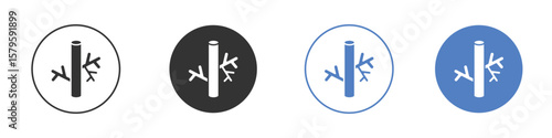Blood vessel icon concept. solid style icon designs for website, app, UI.