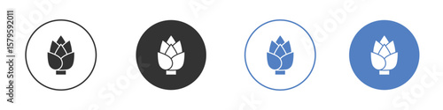 Artichoke icon concept. solid style icon designs for website, app, UI.