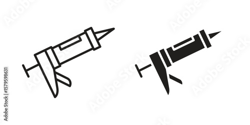 Sealants gun icon vector, sign and symbol for design, website or apps elements.