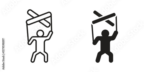 Puppet icon vector, sign and symbol for design, website or apps elements.