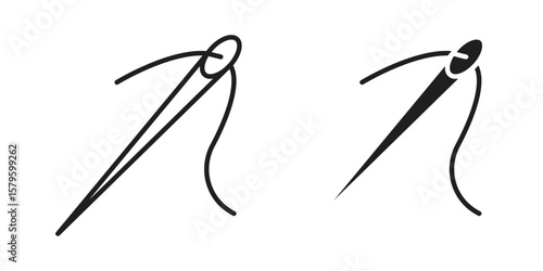 Needle icon vector, sign and symbol for design, website or apps elements.