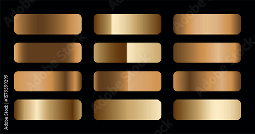 Wooden style golden gradient collection 