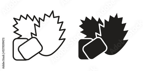 Mint gum icon vector, sign and symbol for design, website or apps elements.