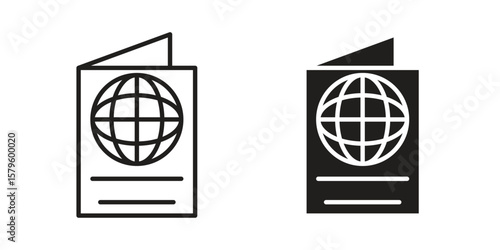 Immigration icon vector, sign and symbol for design, website or apps elements.