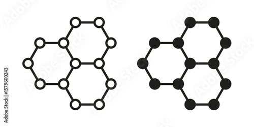 Graphene icon vector, sign and symbol for design, website or apps elements.