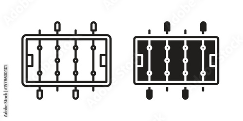Foosball icon vector, sign and symbol for design, website or apps elements.