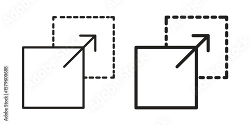 Drag and drop icon vector, sign and symbol for design, website or apps elements.