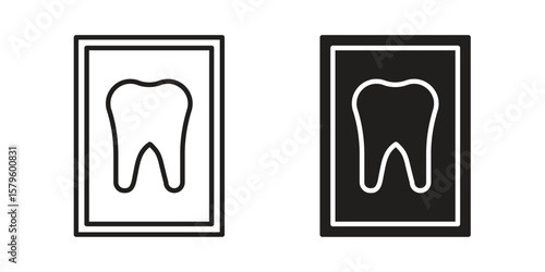 Dental X ray icon vector, sign and symbol for design, website or apps elements.