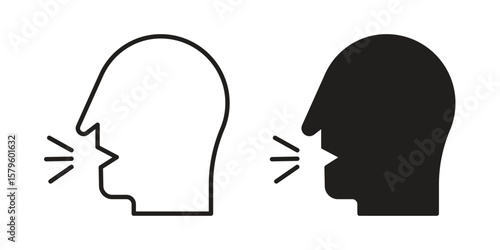 Breath icon vector, sign and symbol for design, website or apps elements.