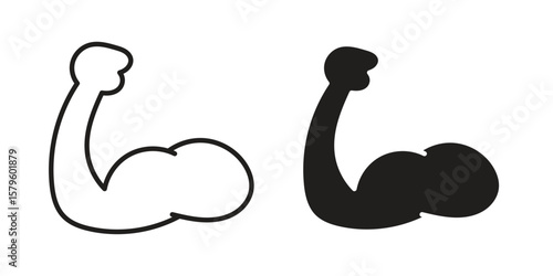 Arm icon vector, sign and symbol for design, website or apps elements.