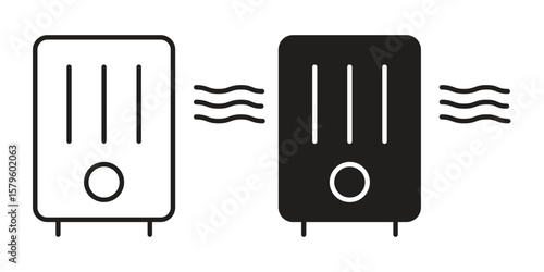Air purifier icon vector, sign and symbol for design, website or apps elements.