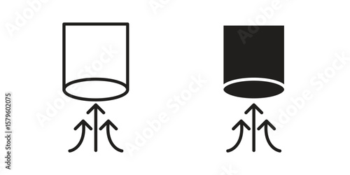 Air suction icon vector, sign and symbol for design, website or apps elements.