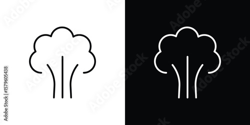 Steam icon vector symbols pack in black and white lines