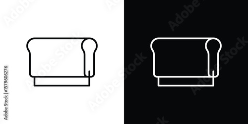 Print screen icon vector symbols pack in black and white lines