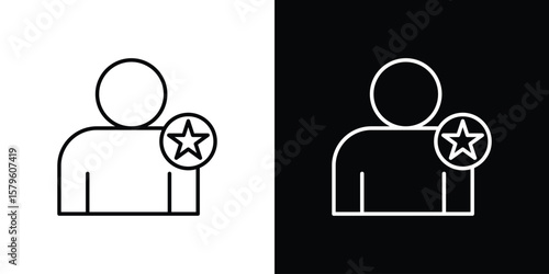 Good human icon vector symbols pack in black and white lines