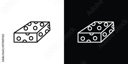 Halva icon vector symbols pack in black and white lines