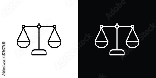 Economies of scale icon vector symbols pack in black and white lines