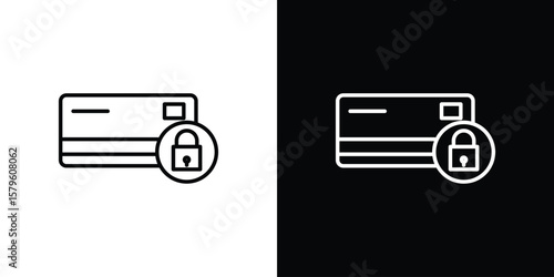Credit limit icon vector symbols pack in black and white lines