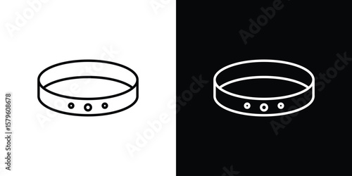 Bracelet icon vector symbols pack in black and white lines