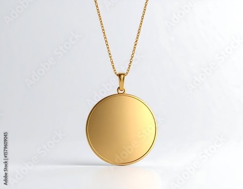 Gold pendant necklace mockup (1)