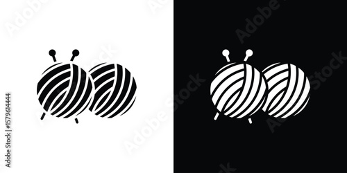 Wool ball icon collection. Flat illustration of vector icon