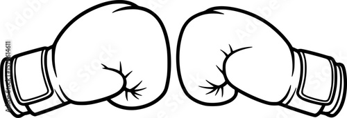 boxing glove flat icon vector
