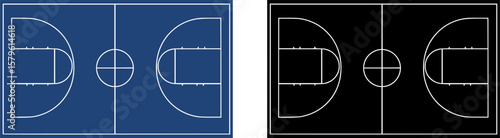 basketball court vector design illustration
