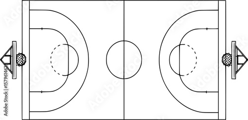 basketball court vector design illustration
