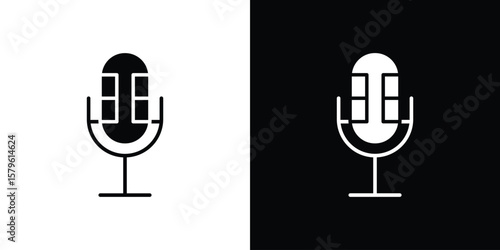 Voice recording icon collection. Flat illustration of vector icon