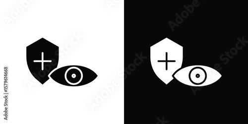 Vision insurance icon collection. Flat illustration of vector icon