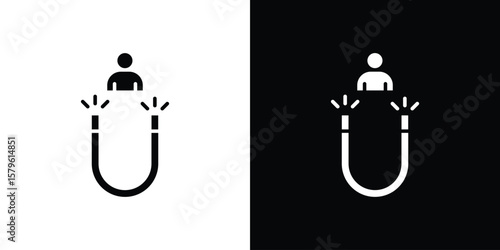 User engagement icon collection. Flat illustration of vector icon