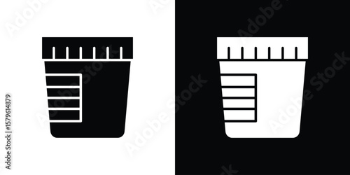 Urine test icon collection. Flat illustration of vector icon