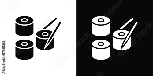 Sushi icon collection. Flat illustration of vector icon