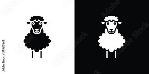 Sheep icon collection. Flat illustration of vector icon