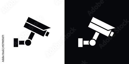 Security camera icon collection. Flat illustration of vector icon