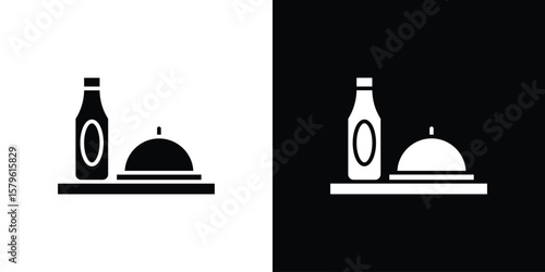 Room service icon collection. Flat illustration of vector icon