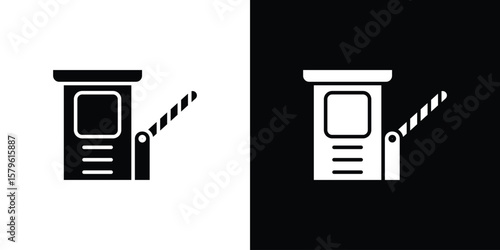 Road toll icon collection. Flat illustration of vector icon