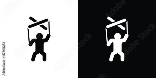 Puppet icon collection. Flat illustration of vector icon